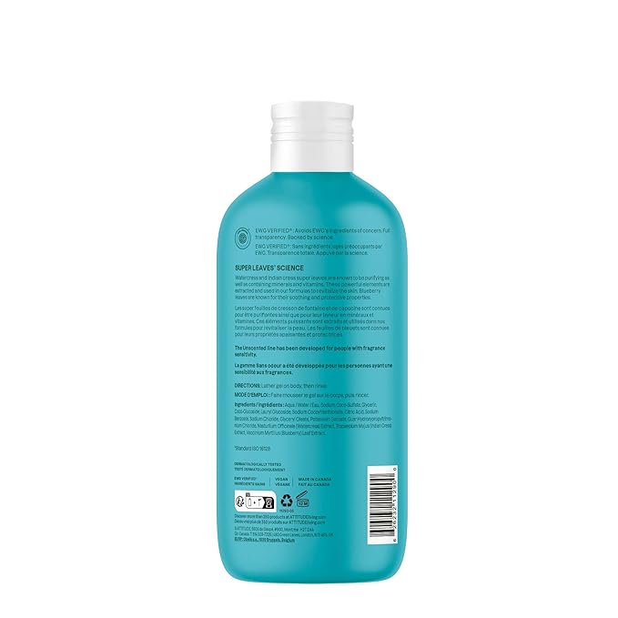 ATTITUDE Body Wash, EWG Verified Shower Gel, Dermatologically Tested, Plant and - Image 7
