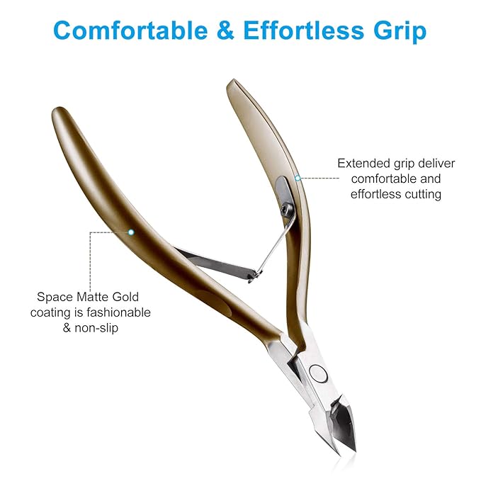 Cuticle Nippers 3/4 Cuticle Trimmer Clippers Stainless Steel Scissors Extremely - Image 4