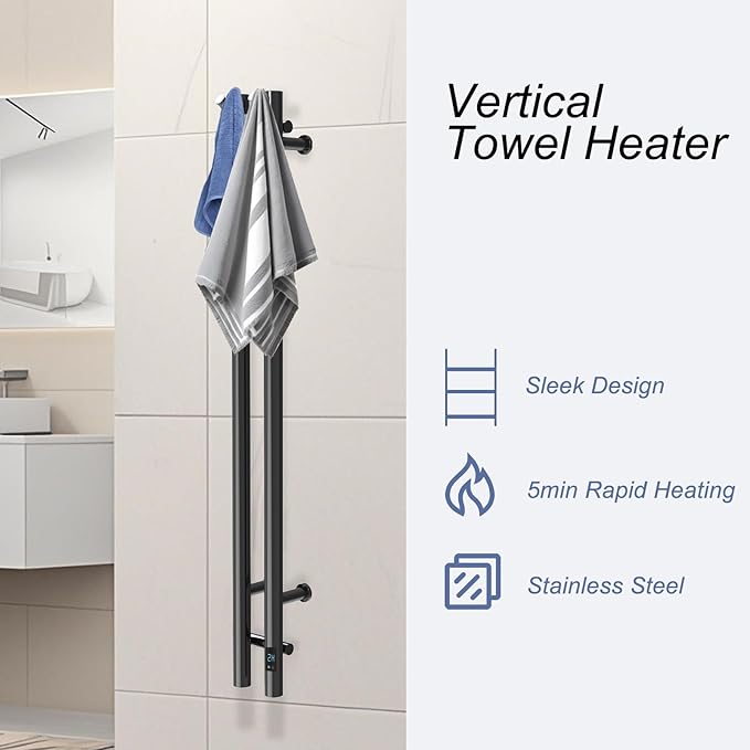Heated Towel Rack, Towel Warmer - Image 2