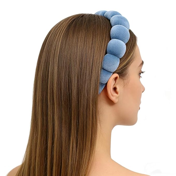 Headbands Women Hair Head Bands, Padded Fabric Hair Bands Wide Velvet Non Slip - Image 5