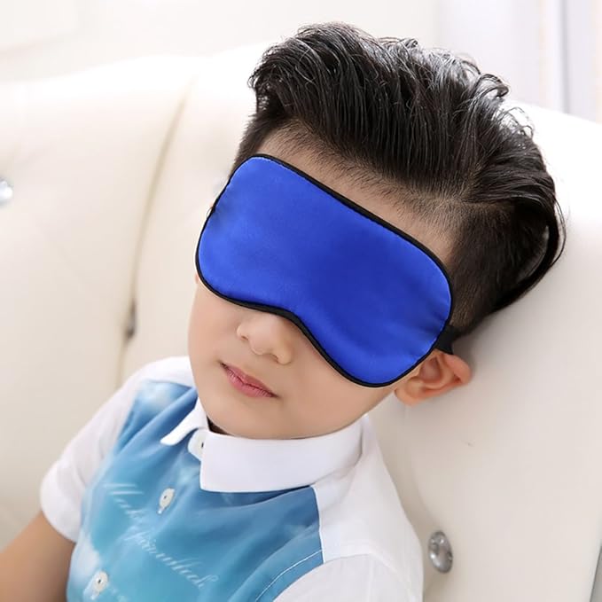 100% Natural Silk Sleep Eye Mask Kids, Cute Night Sleeping Mask - Image 3