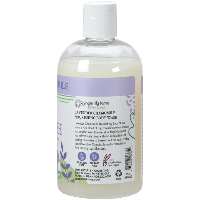 Ginger Lily Farms Botanicals Nourishing Body Wash, 100% Vegan & Cruelty-Free - Image 2