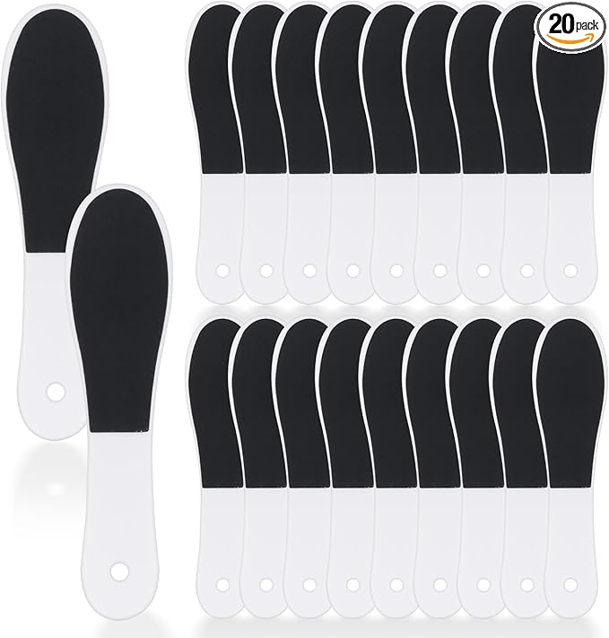 20 Pcs Foot File Callus Remover Double Side Skin Foot File Professional Foot by Unknown