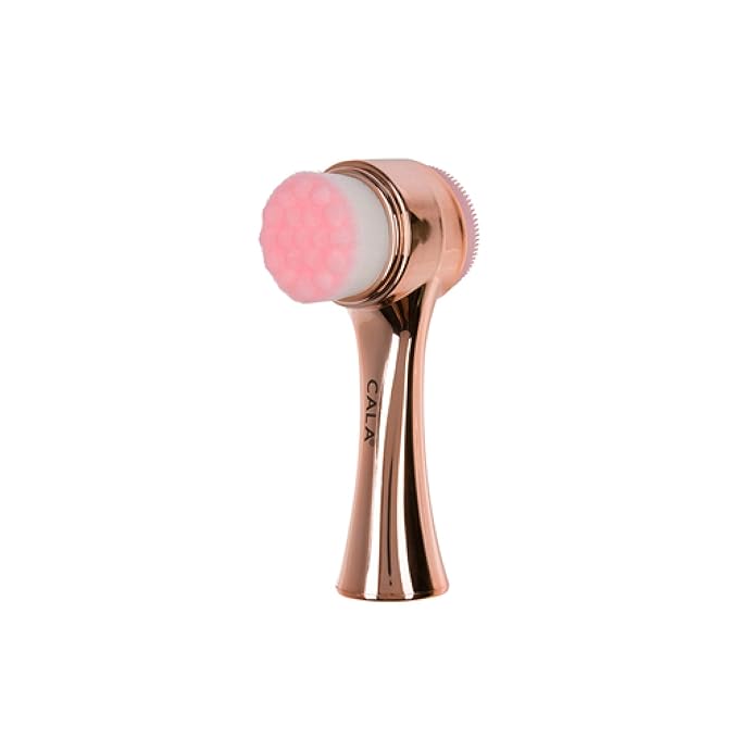 CALA Dual-Action Facial Cleansing Brush, Superfine Soft Bristles Deep Clean by CALAPRODUCTS