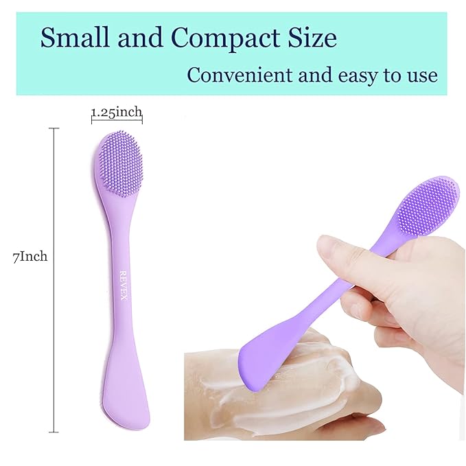 REVEX Silicone Face Mask Applicator, Face Scrubber, Exfoliating Pore Scrubber - Image 5