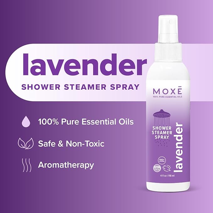 MOXE Shower Mist, Spa Steam Spray, Certified Natural Essential Oils, - Image 2