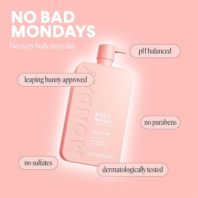 MONDAY HAIRCARE MOISTURE Body Wash in Fresh Gardenia - Image 6