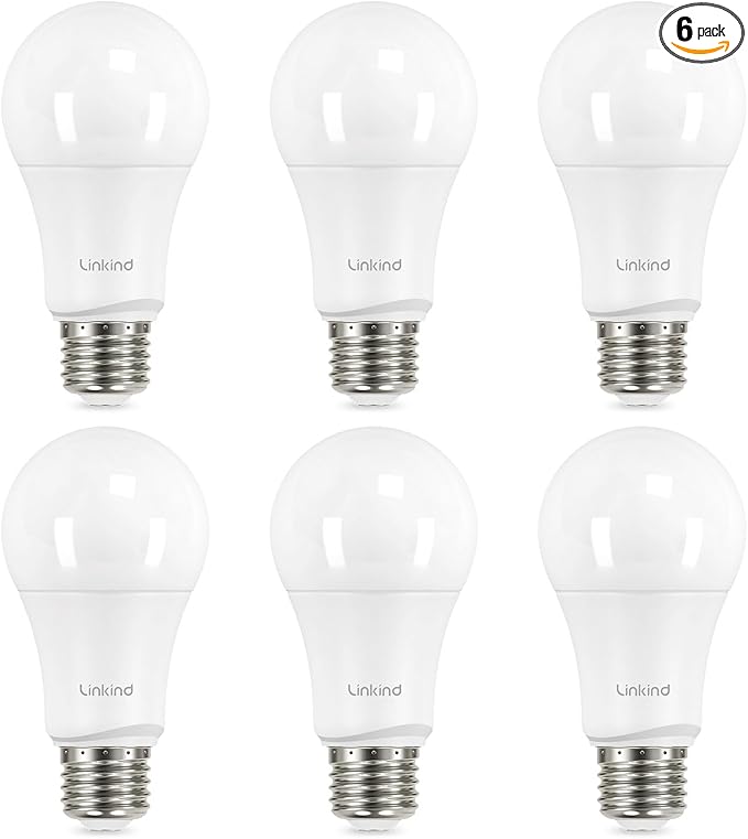 Linkind A19 LED Light Bulbs, 75 Watt Equivalent Dimmable Light Bulbs, E26 Base by Linkind