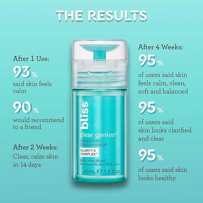 Bliss Clear Genius Clarifying Toner + Serum - Image 3
