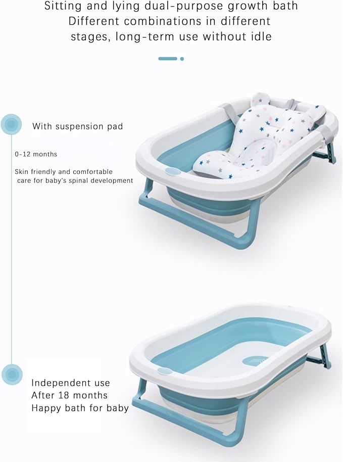 Baby Bath Cushion Pad Newborn Bathtub Mat Infant Bath Supporter Net Baby - Image 7
