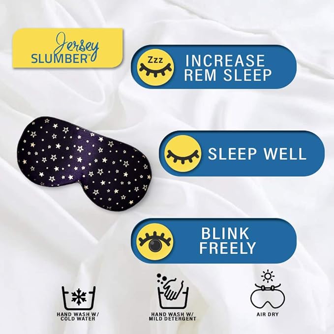 Silk Sleep Eye Mask for Men Women, Comfortable Super Soft Eye Mask - Image 2