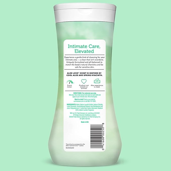 Summer's Eve Aloe Love All-Over Daily Feminine Wash, Gentle pH-Balanced Body - Image 7
