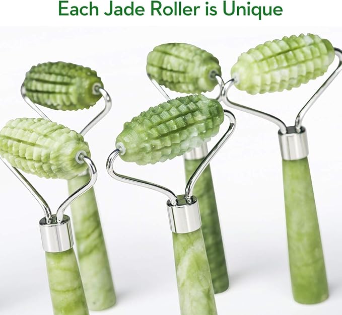 kimkoo Jade Roller and Gua Sha for Face-3 in 1 Kit - Image 7