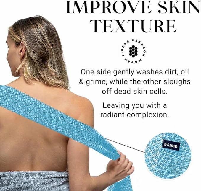 Exfoliating Washcloth Face & Body Scrub Towel - Image 5
