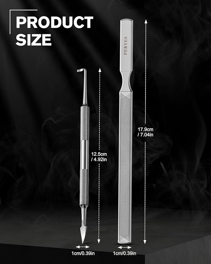 FERYES Long Toe Nail Files for Thick Nails - Image 9