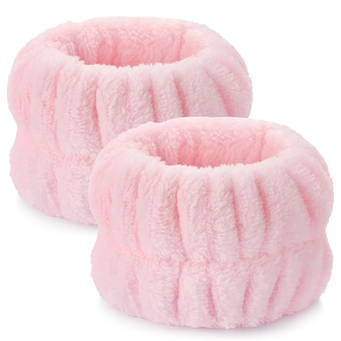 2pcs Wrist Bands for Washing Face Wash Wristbands Wrist Towels Arm Bands for - Image 2