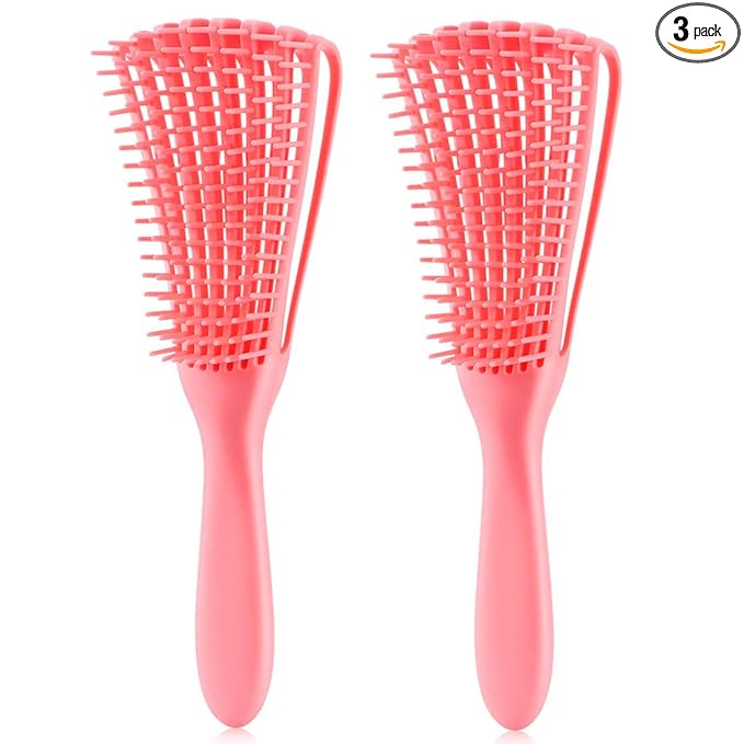 Detangling Brush for Afro America/African Hair Textured 3a to 4c Kinky by Unknown