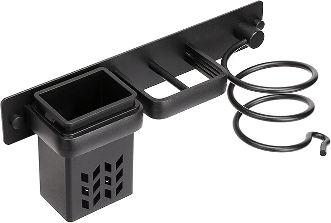 YUET Hair Dryer Holder Hairdryer Station Wall Mounted Shelf Bracket - Image 7