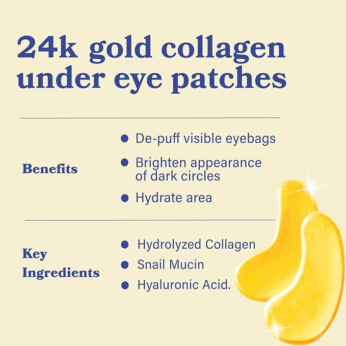 LE GUSHE Gold Under Eye Patches - Image 2