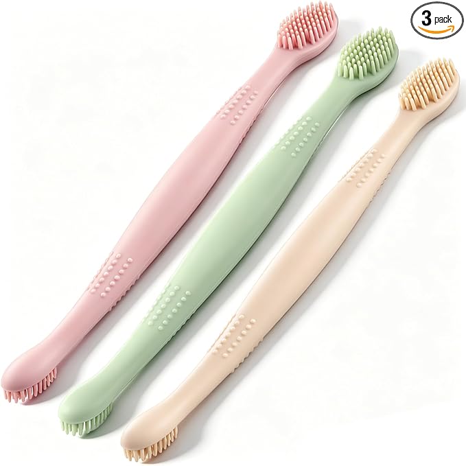 Mifoci 3 Pcs Eyelid Brush with Soft Silicone by Mifoci