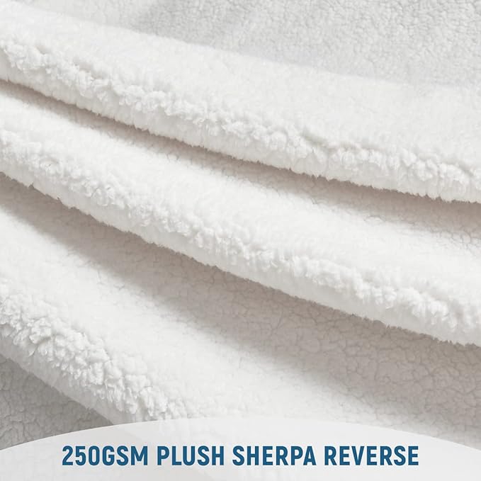 KAWAHOME Sherpa Fleece King Size Blanket - Image 6