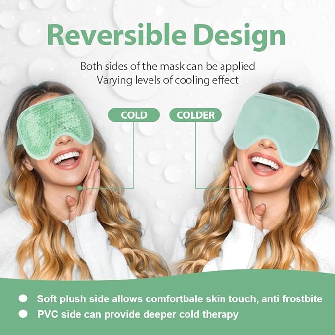 NEWGO Cooling Eye Mask for Puffy Eyes, Cold Eye Mask Eye Ice Pack for After - Image 3