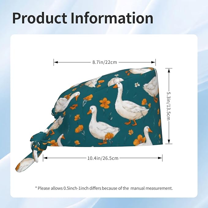 Alligator Ice Cream Working Cap, Scrub Cap - Image 5