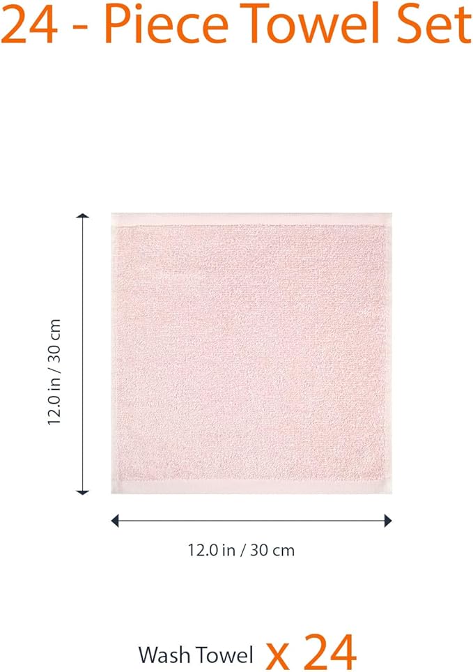 Amazon Basics Highly Absorbent, Fast Drying 100% Cotton Washcloths - Image 5