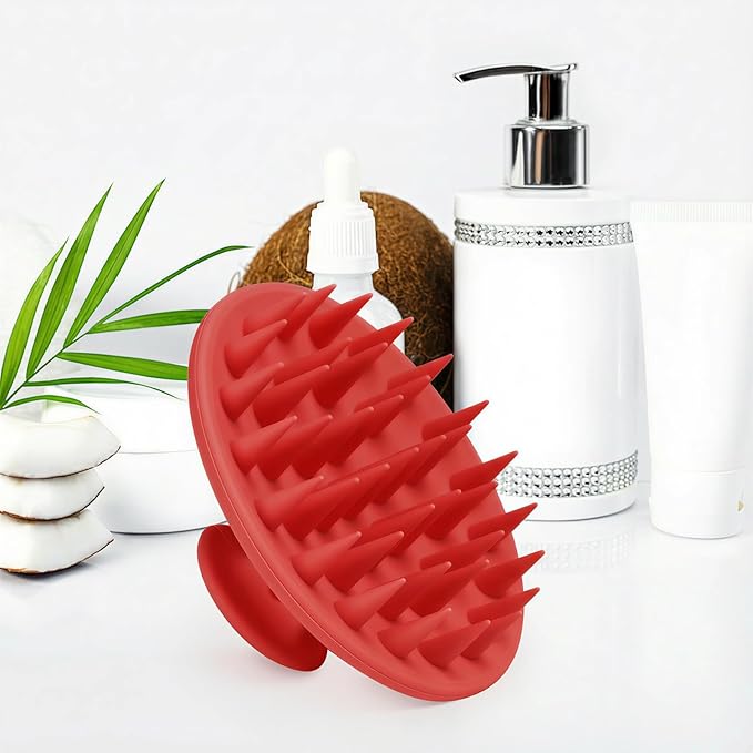 Meartchy Silicone Scalp Massager Shampoo Brush, Scalp Brush - Image 5