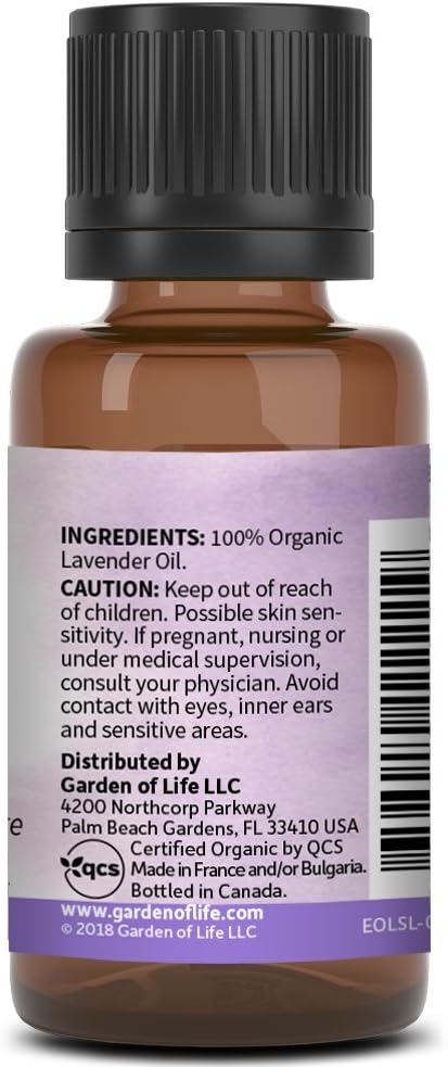 Garden of Life Essential Oil, Lavender 0.5 fl oz, 100% USDA Organic & Pure - Image 5