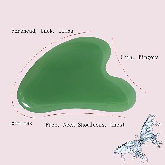Gua Sha Jade Stone Gua Sha Massage Tool, Guasha Tool - Image 5