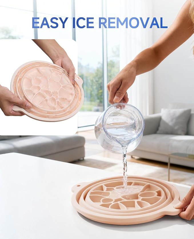 Face Bowl for Ice with Built-in Ice Tray – Collapsible Silicone Facial Ice Bath - Image 7