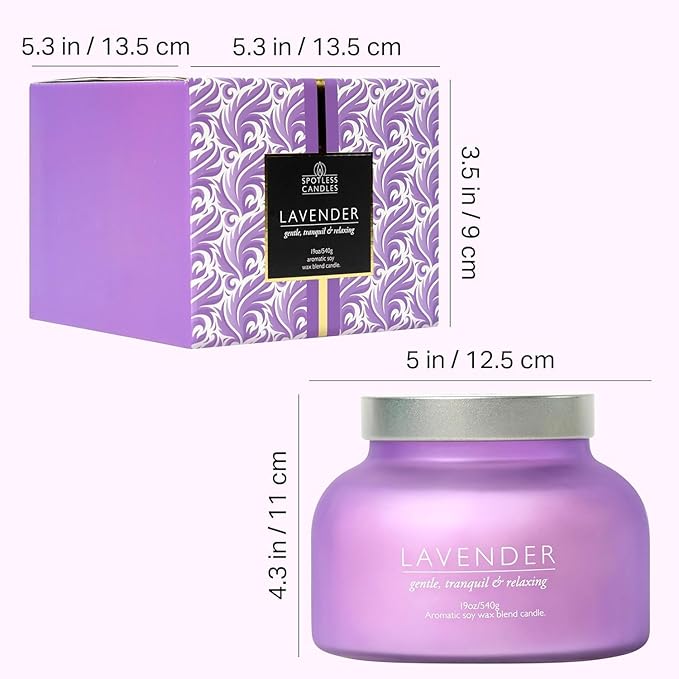 Lavender Candle 19oz Volcano Jar - Image 6
