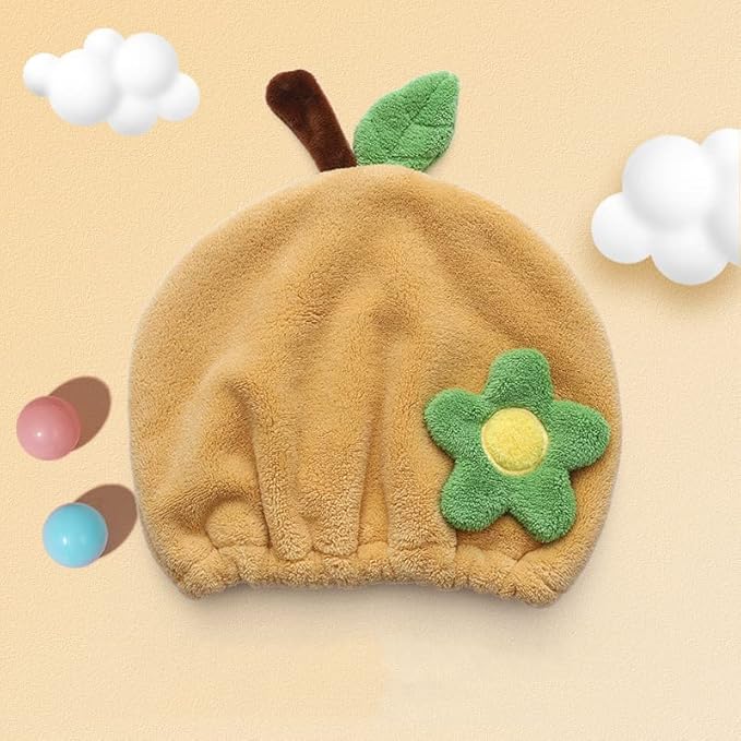 Hair Drying Towel for Kids Girls, Cute Cartoon Absorbent Quick Drying Bath Wrap - Image 2
