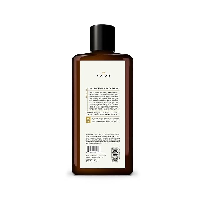 Cremo Body Wash for Men, Rich-Lathering Spice & Black Vanilla, 16 Fl Oz - Image 7
