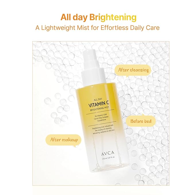 AVCA All Day Vitamin C Brightening Face Mist – Hydrating & Revitalizing Facial - Image 3