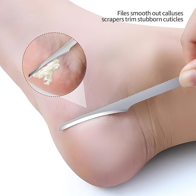 Callus Shaver，Pedicure Foot File Kit，Foot File Callus Remover，Stainless Steel - Image 6