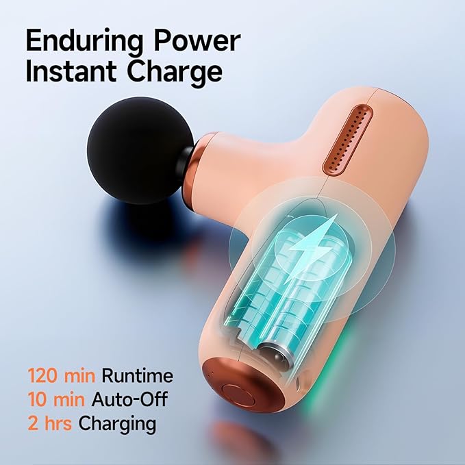 Super Mini Massage Gun Deep Tissue, Portable Handheld Muscle Massager - Image 4