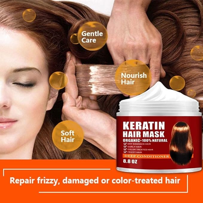 Keratin Hair Mask, Keratin Hair Treatment 250g Hair Mask - Image 6