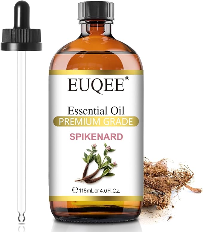 EUQEE Spikenard Essential Oil 118ml/4Fl Oz Pure Spikenard Oil Premium Essential by EUQEE