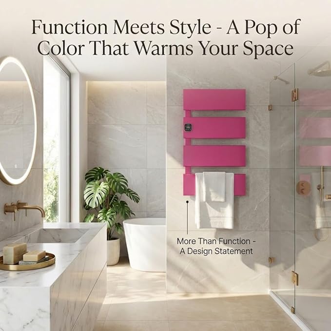 Electric Towel Warmer, Heated Towel Rack - Image 8