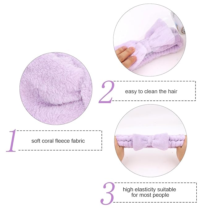Semato Bachelorette Party Favor Set Bride and Bridesmaid Spa Headband Skincare - Image 2