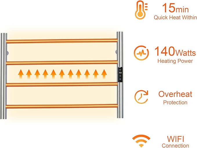 Electric Towel Rack with Voice Control - Image 5