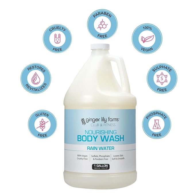 Ginger Lily Farms Club & Fitness Nourishing Body Wash, 100% Vegan & Cruelty-Free - Image 4