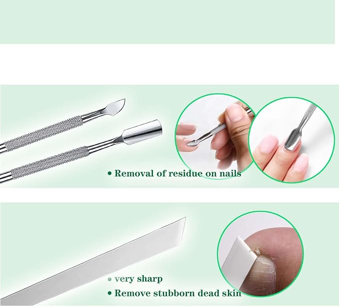 11 Piece Set Ingrown Toenail Pedicure Tool Kit, Stainless Steel Nail Care - Image 4