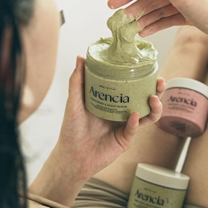 Arencia Fresh Cloud Sea Salt Body & Scalp Scrub - Image 6