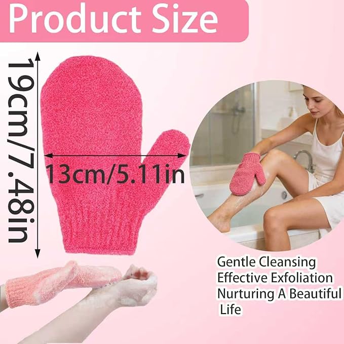 8Pcs Exfoliating Gloves -Shower Gloves - Image 6