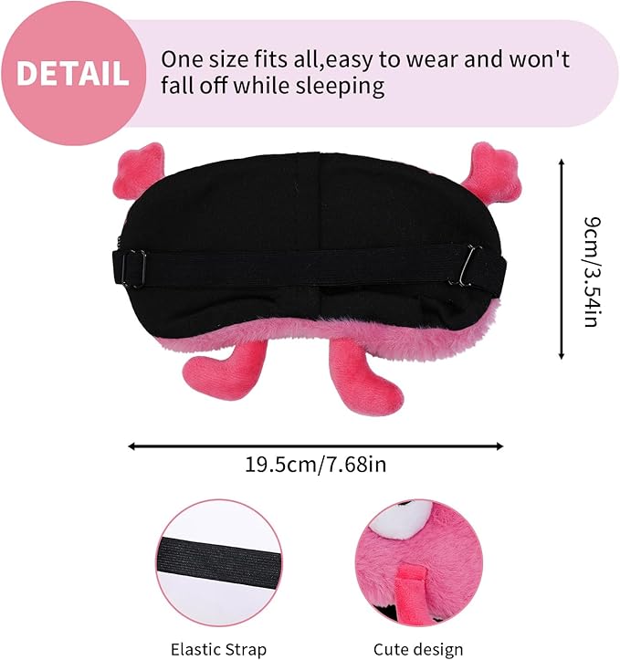 PERFECTSIGHT Sleep Eye Masks, Cute Sleep Eye Cover Lightweight Adjustable - Image 7