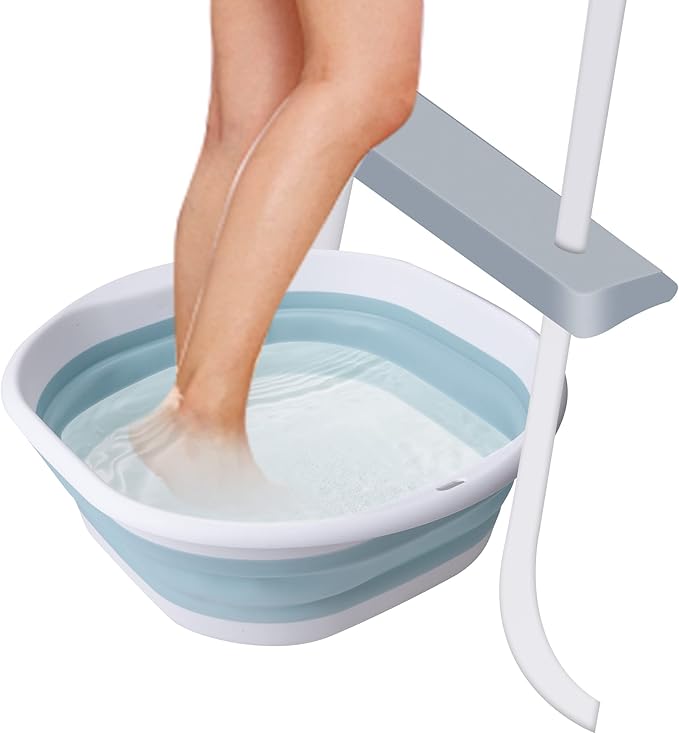 Tlswshsy Portable Pool Foot Bath, Collapsible Pool Foot Wash Basin Tub by Tlswshsy