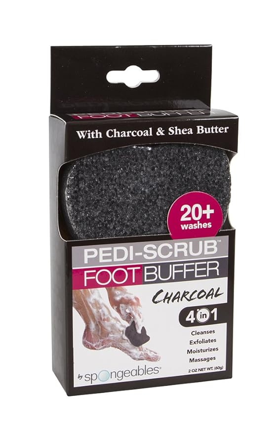 Spongables Pedi Scrub Foot Exfoliating 20+ Wash Sponge, Sweet Sangria - Image 2